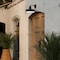 Vaxcel Hammond Steel 1 Light LED Dusk to Dawn Matte Black and White Industrial Outdoor Wall Lantern T0751 - alternate 2
